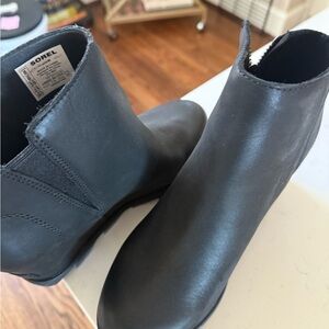 Sorel Black Leather Footwear